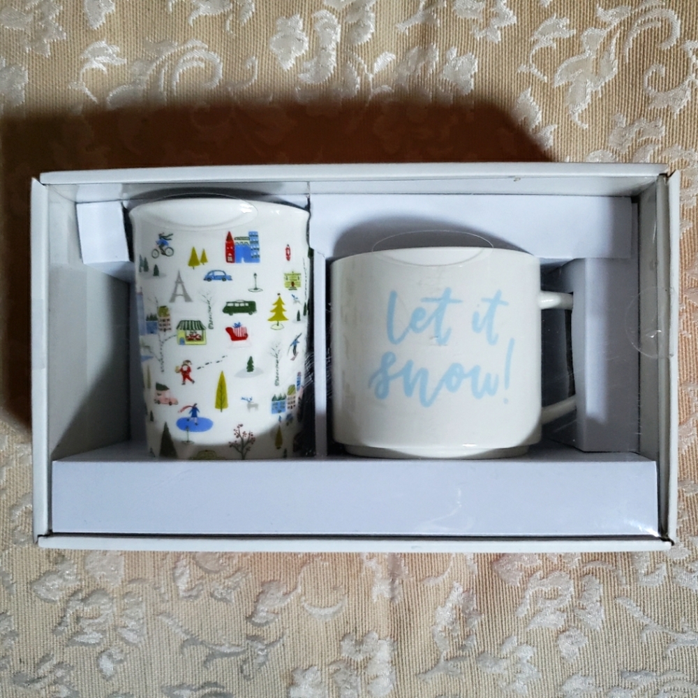 NIB OPAL HOUSE gift box of 2 mugs Fall/ Winter
